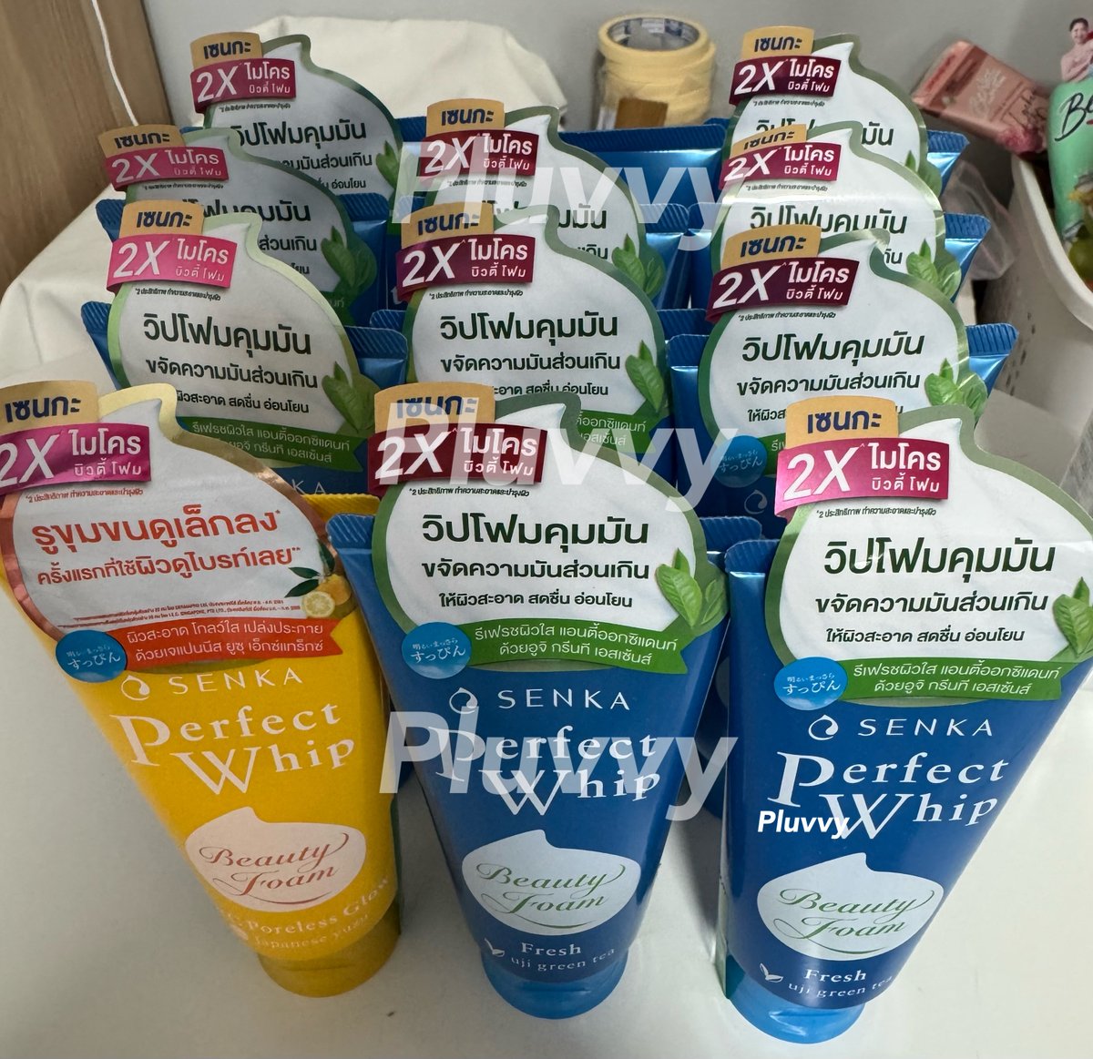 pluvvyn's tweet photo. ขาย/WTS Senka Perfect Whip ✨ 
📢เปิดพรีอีกรอบแล้วค่ะ มีพร้อมส่งจำนวนหนึ่ง
100g (เฉพาะ 3 สูตรในรูป) 
1 ชิ้น — 70 บาท
3 ชิ้น — 200 บาท

🚚 ค่าส่ง 30 บาท
#SENKAThailand 
#SENKAFoamyDateนี้มีแต่ฟิน #SENKAxDEXX 
#SENKAxTleFirstone
#SENKA https://t.co/q6VdFipX1w