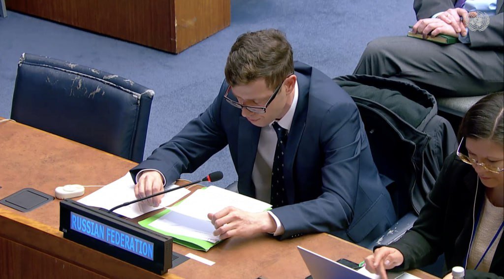 rusembnz's tweet image. #UnitedNations80 #FirstCommittee

🎙 Statement by the Deputy Head of the Russian Delegation, Deputy Director of the Department for Non-Proliferation and Arms Control of the Russian Ministry of Foreign Affairs Konstantin Vorontsov at the Thematic Debate on Cluster VI &quot;Regional…