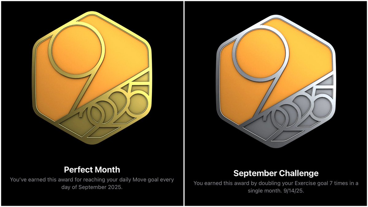 drun007's tweet image. #PerfectMonth &amp;amp; #MonthlyChallenge completed.

#CloseYourRings #SeptemberChallenge #OctoberChallenge #September2025 #October2025 #fitness #AppleWatch #AppleWatchFitness #DontMissADay #FitnessGoals #OTFCoppell @RingInTheNewDay