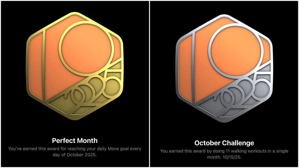 drun007's tweet image. #PerfectMonth &amp;amp; #MonthlyChallenge completed.

#CloseYourRings #SeptemberChallenge #OctoberChallenge #September2025 #October2025 #fitness #AppleWatch #AppleWatchFitness #DontMissADay #FitnessGoals #OTFCoppell @RingInTheNewDay