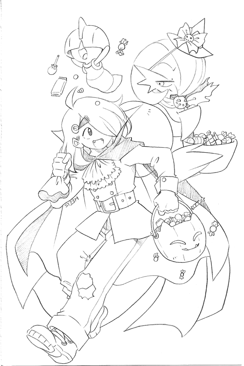 La verdad, fue un mes bastante pesado, pero no pienso desaprovechar la magia de ésta fecha asi que ahí les va un boceto de último minuto. 

Happy Halloween 🎃