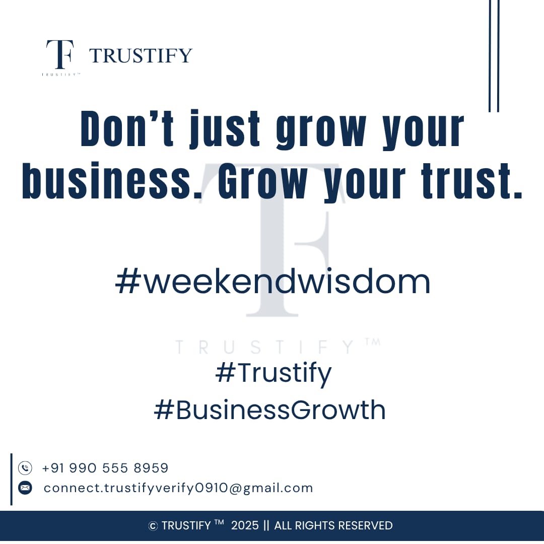 Trustify_0910's tweet photo. In today’s world, growth without trust is just numbers.
At Trustify, we’re helping brands build credibility that lasts longer than campaigns.
Because when people trust you — growth come 🌱

#Trustify #BusinessGrowth #DigitalTrust #BrandCredibility #Entrepreneurship #BuildInPublic https://t.co/YyAtYOFeMH