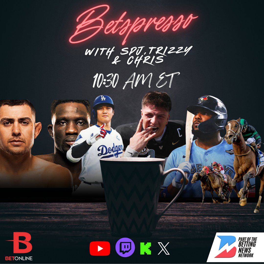 See you in the AM⏰

-World Series Game 7⚾️
-CFB Week 10🏈
-UFC Fight Night 🦾
-NBA &amp; NHL Saturday 🏀🏒
-Breeders' Cup 🏇

Massive Saturday Awaits🫡

🎙️@sweatpantjesus <a href="/trizzy_bets/">SharpTrizz🗡</a> &amp; <a href="/HandicappingT3/">Chris Adams</a>