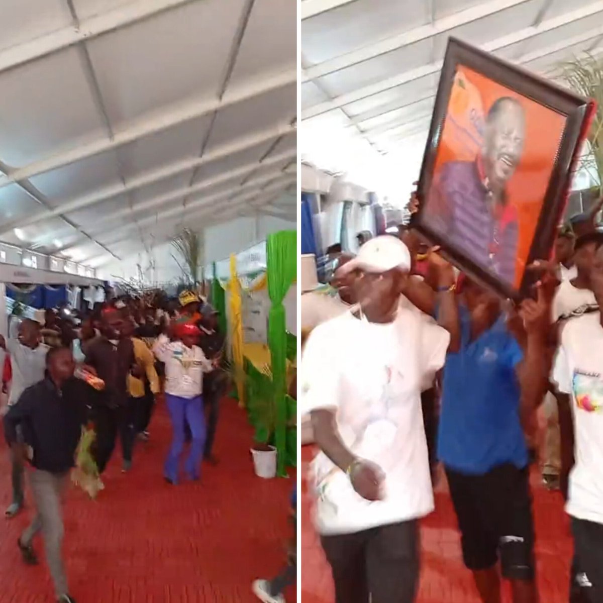 TheNairobiTimez's tweet photo. Viral video shows Tanzanian protestors carrying Raila Odinga’s portrait amid protests in their country.
WATCH 👇 https://t.co/5T9wYfxjN6