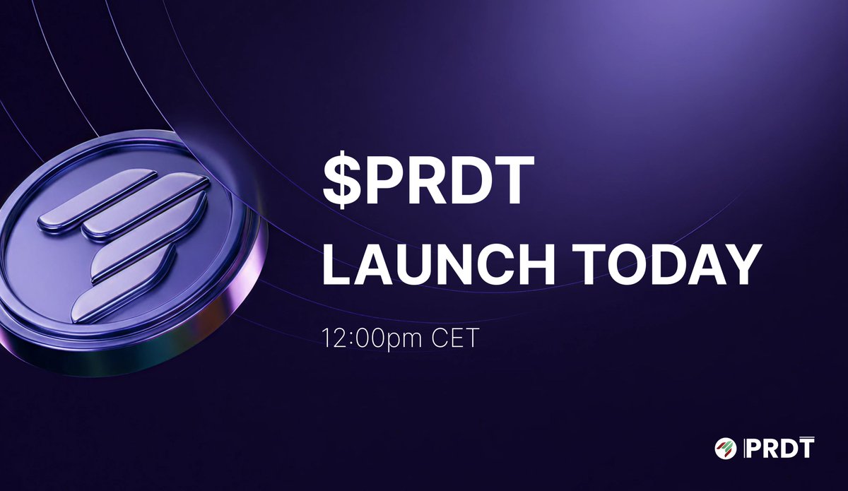 🚀 It’s LAUNCH DAY!

After 4 years of building, testing, and perfecting $PRDT is officially going LIVE today! 🔥

Prediction markets redefined. 
Staking rewards activated.
