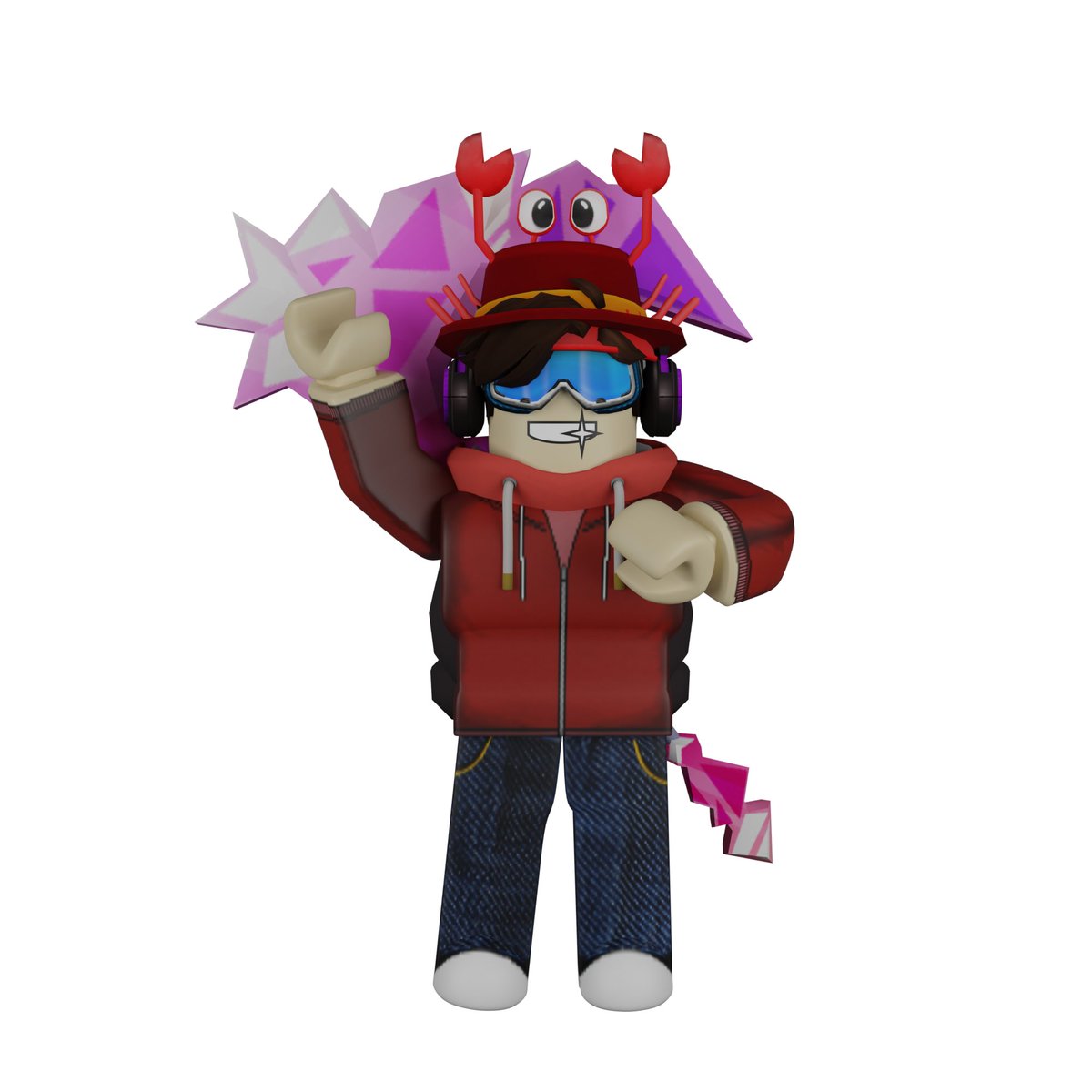 KnightborgPlayz's tweet image. Free commission for @RedHeroPlays! 👀 I'll be doing more of these! Comment your username + what you want and I'll pick some! I can make thumbnails, game logos, PFPs, and GFXs! #RobloxCommissions