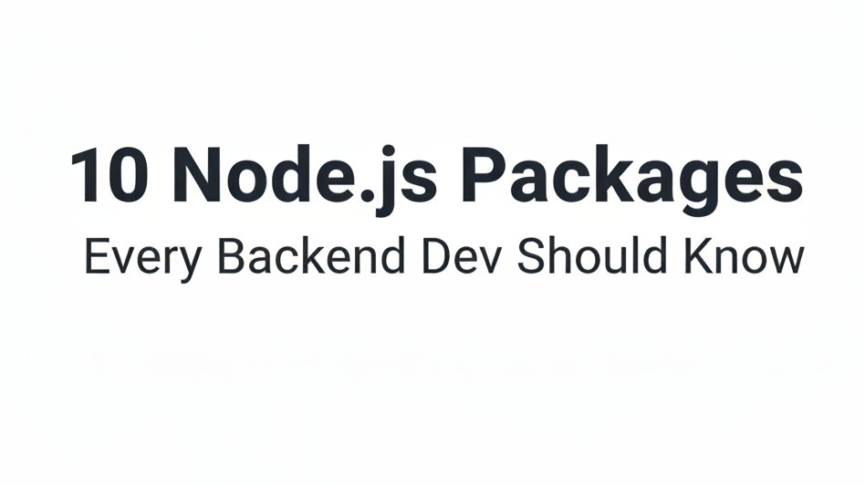 AbhiShr91419505's tweet image. If you’re building serious backends with Node.js — stop reinventing the wheel.
Here are 10 npm packages that make your app faster, safer, and actually production-ready.
No BS. Just the tools real teams use 👇
Threads 🧵
#NodeJS #BackendDevelopment