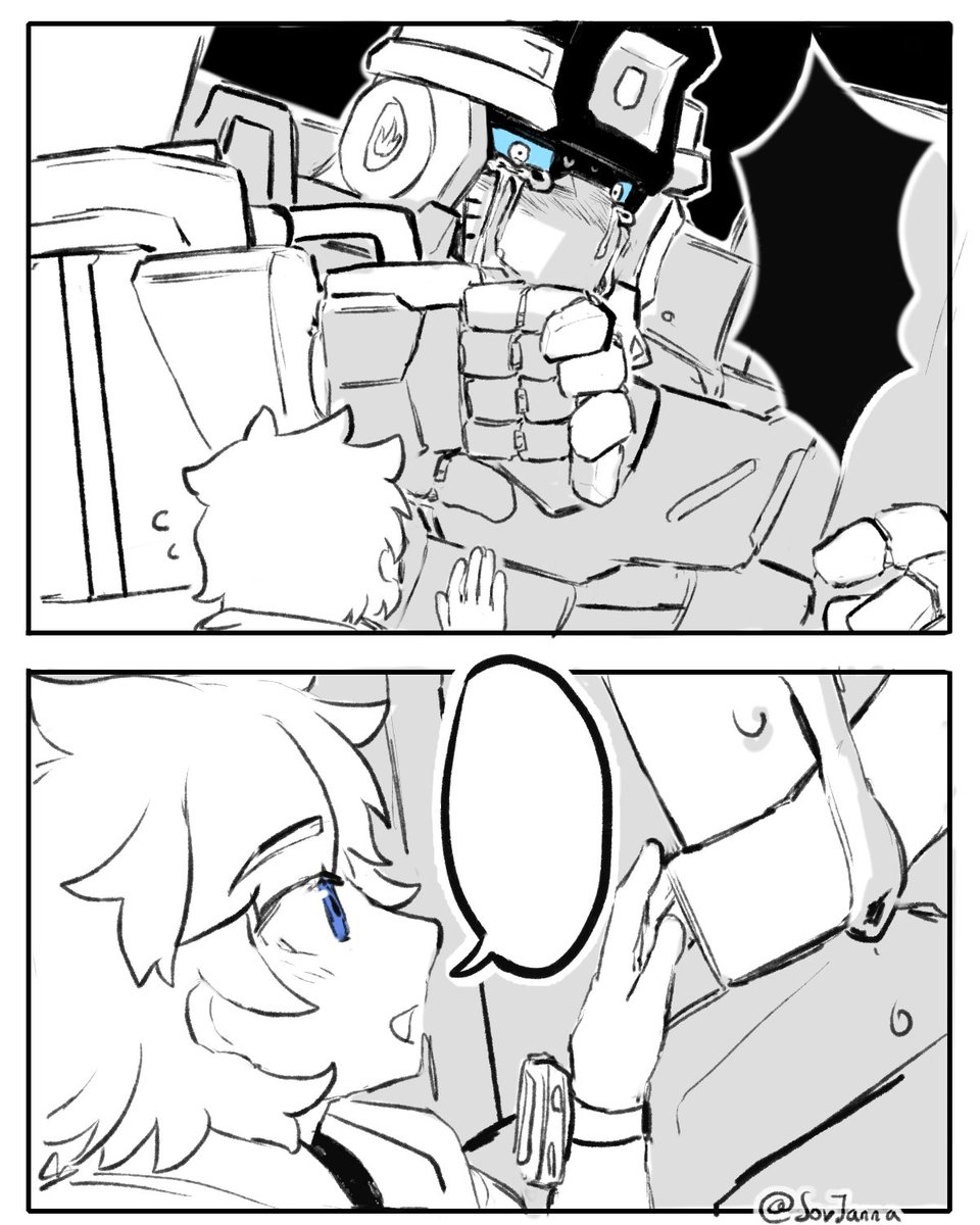 Janna_SL0216's tweet photo. I've always felt it was a pity we missed the story of how they grew from strangers into friends. So I imagined a scene to fill in the gap. https://t.co/KMNMHE1Dif
