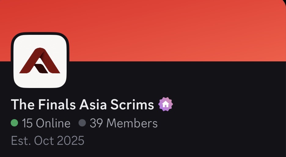 discord.gg/xEUXWFpbau

LFGGG 

THE FINALS ASIA SERVER SCRIMS