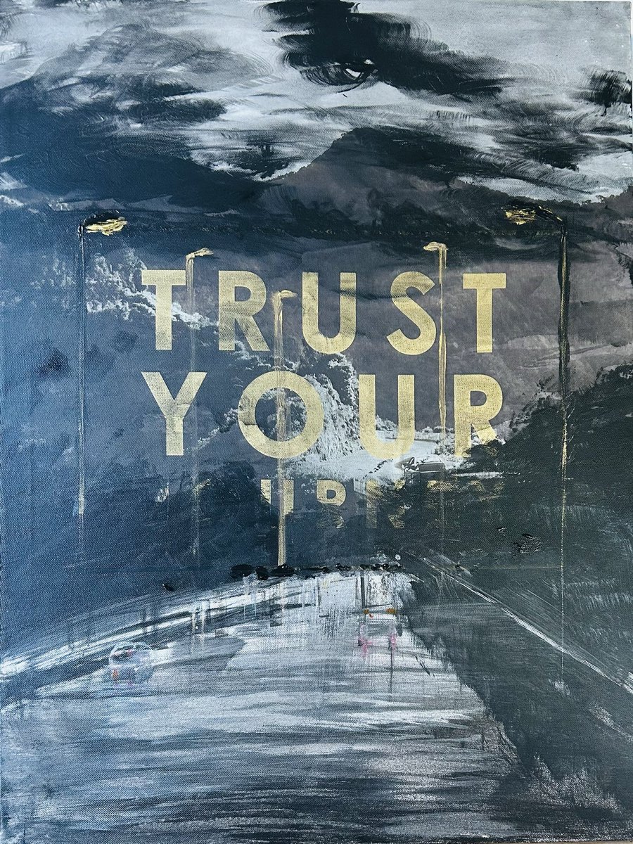 trust your journey ｜独行

布上丙烯
450x600mm

trust your journey
leave darkness to yesteryear
let memory soften, not steer
the road ahead is stitched with light
even shadows, disappear…