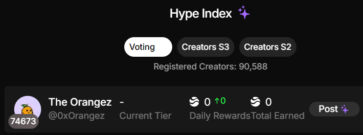 Orangez jumped into <a href="/RiverdotInc/">River</a>  and step by step we will reach top leaderboard at creator S3

How you can earn River points  

a) Mint and stake $satUSD on River website 
b) Purchase it from open market 
c) Stake season 1 GOLD points 
d) Provide liquidity on DEX, hold YT from