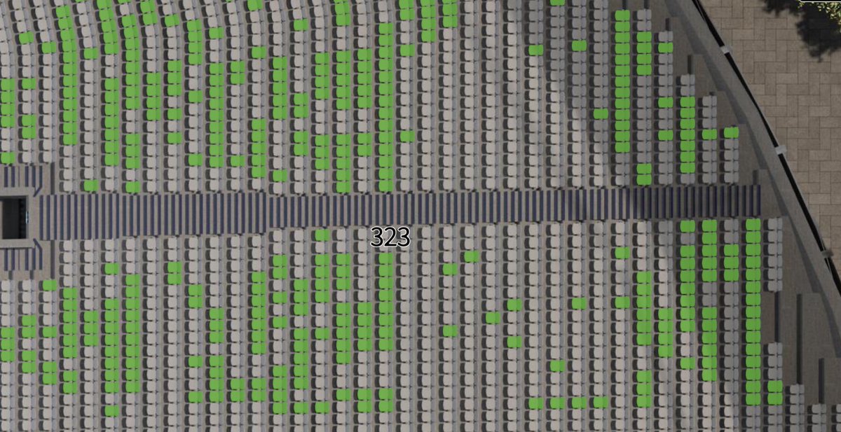 While I’m ranting about tickets, fair to say the Champions League pricing needs to be reviewed, one section alone #seaofGreen 🙉