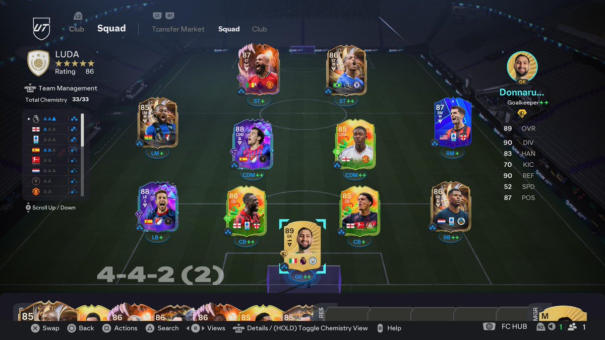 itisluda's tweet image. End of Season 1 squad update 💫 #FC26