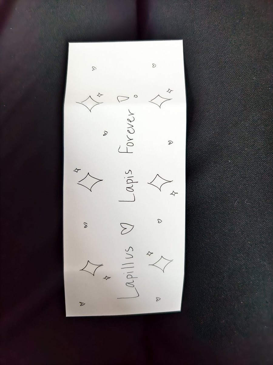 dianalimuco's tweet image. Lapillus Yue's letter to Lapis.

💜💜💜