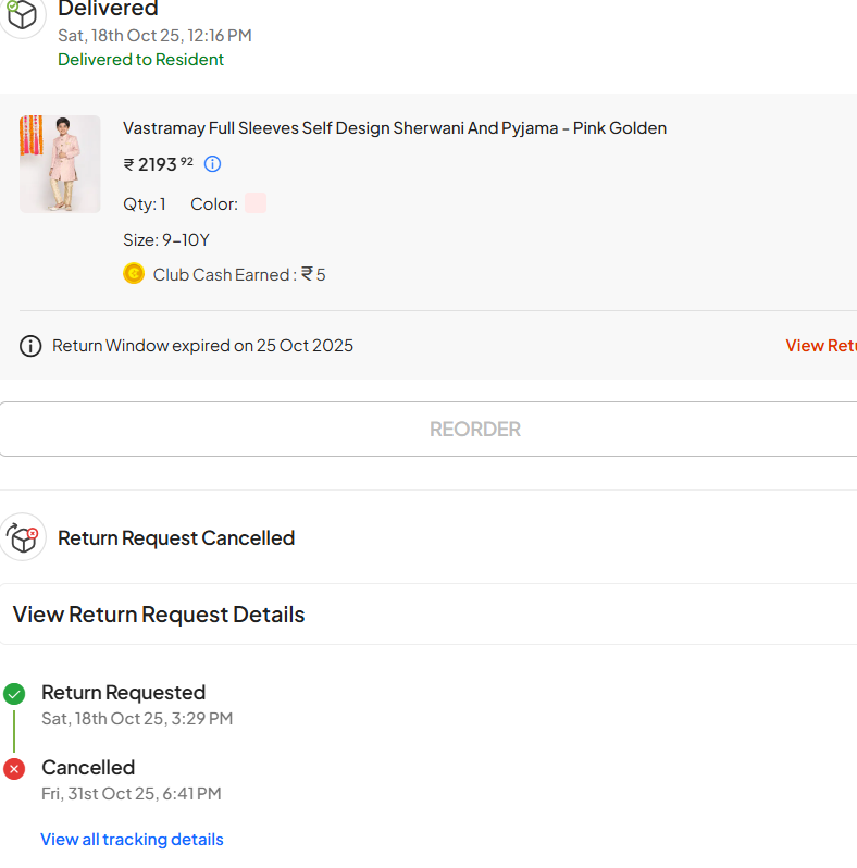 tripurari85's tweet photo. @firstcryindia I am extremely disappointed with the handling of my return order. It was cancelled without proper communication. I received only one call,
and unfortunately, I was unavailable at that moment. I need my money without any doubt. I will stop buying from your platform. https://t.co/NVdpHfnr6e