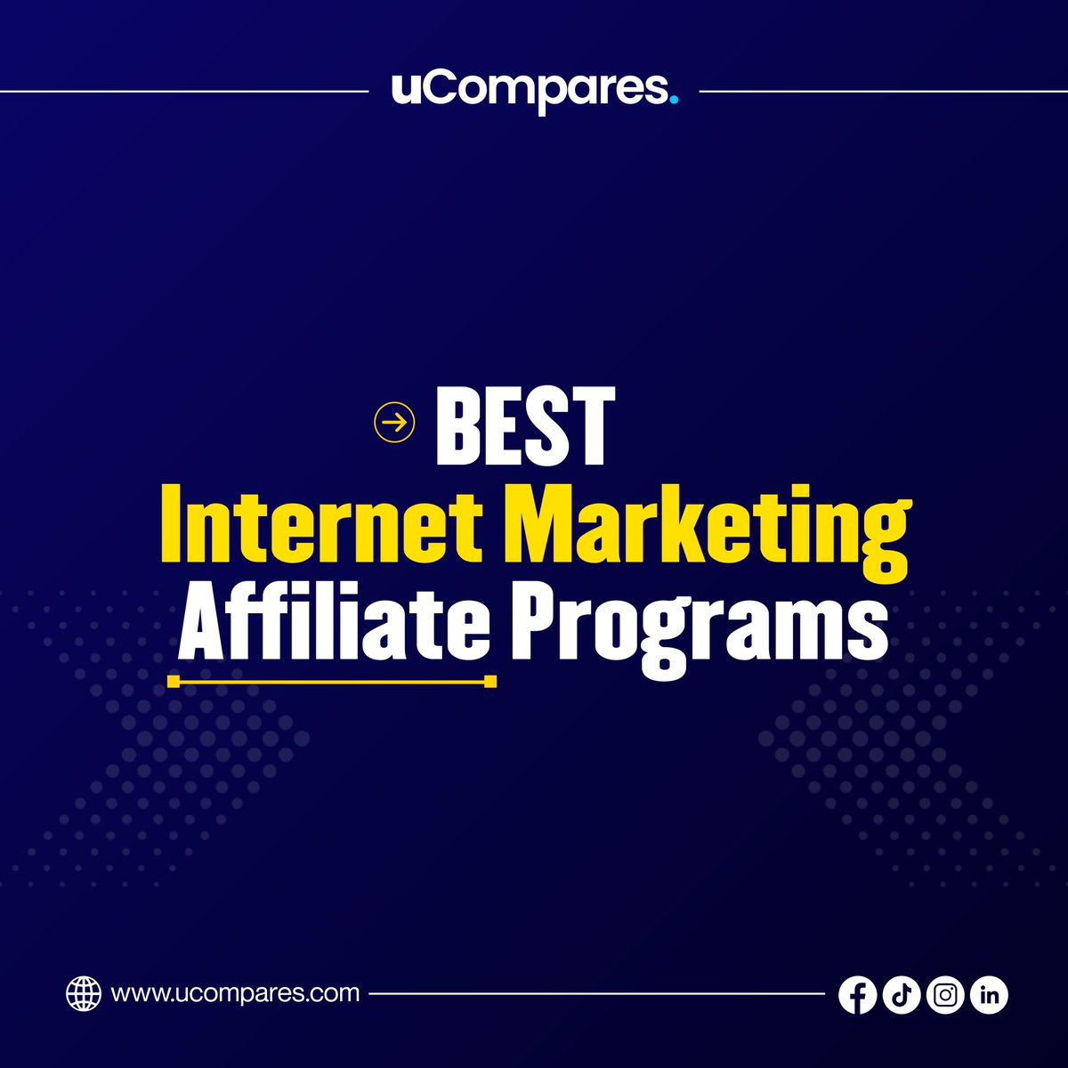 uComparesmedia's tweet image. Explore Internet Marketing Affiliate Programs in 2025 to boost recurring commissions with top performing platforms. Full article below
 ucompares.com/affiliate/prog…
#AffiliateMarketing #DigitalMarketing #AffiliatePrograms #MarketingTools #OnlineIncome