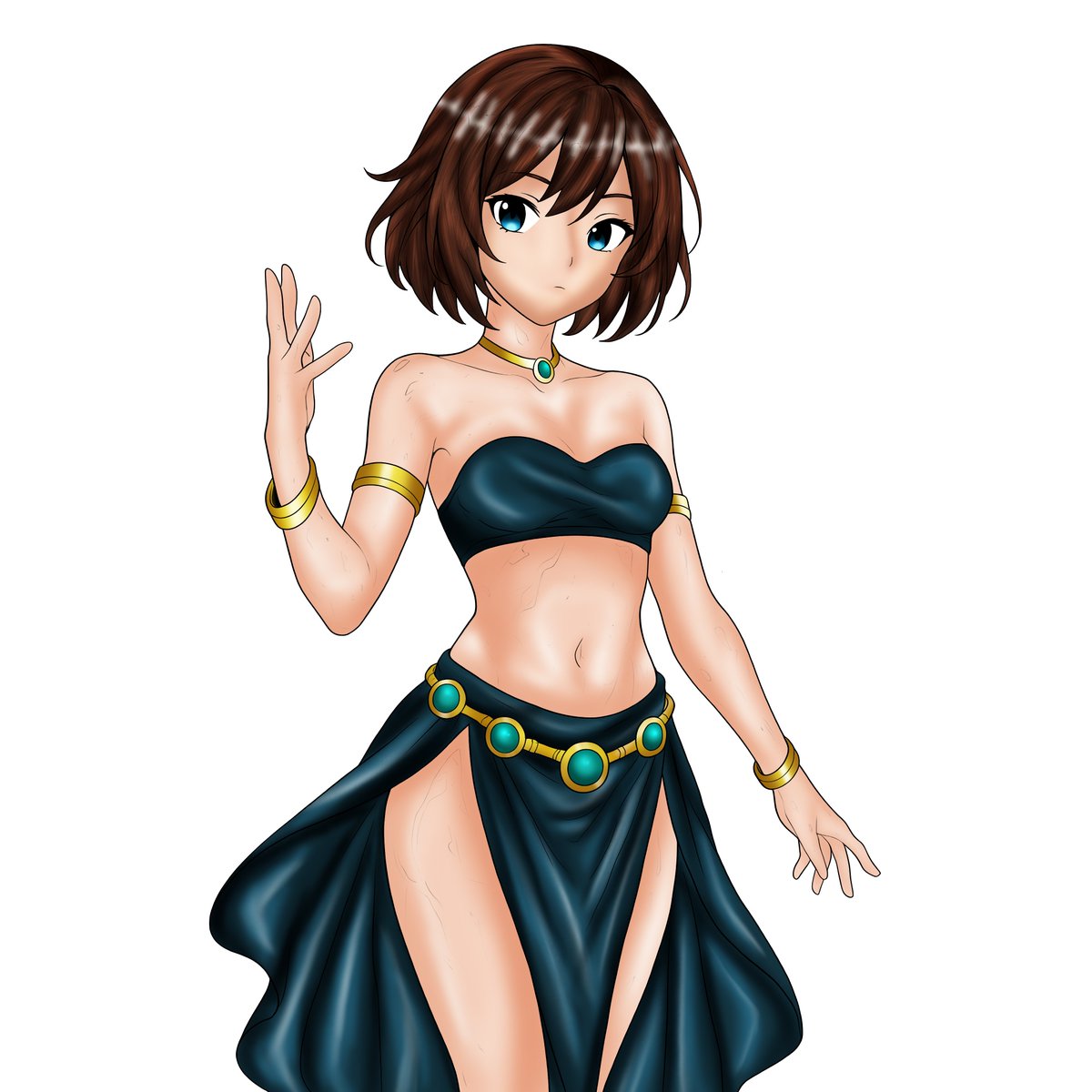 Amelia_Offici's tweet photo. So hot and adorable! Coloring done, yay! https://t.co/Hv52bPhIKK