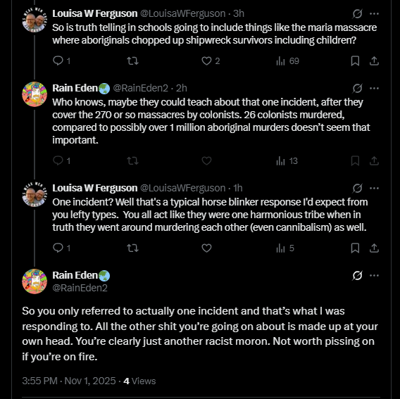 Typical lefty response,  then they block you so you can't show them the evidence of documented cannibalism that is even on the university of Queensland website.