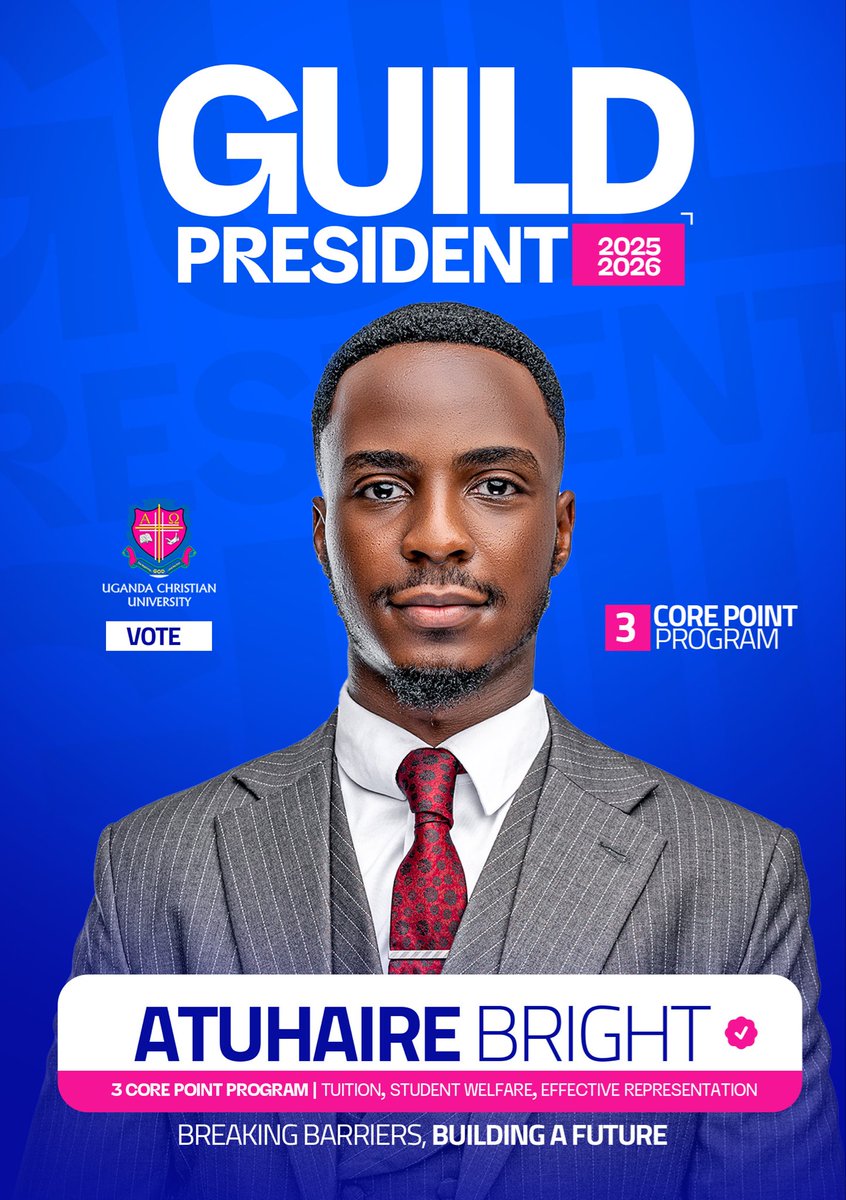 bright_atu47818's tweet photo. Aspirant for the 28th Guild President Office , UCU Main Campus . God lead the way. https://t.co/PUoXtYx3tz