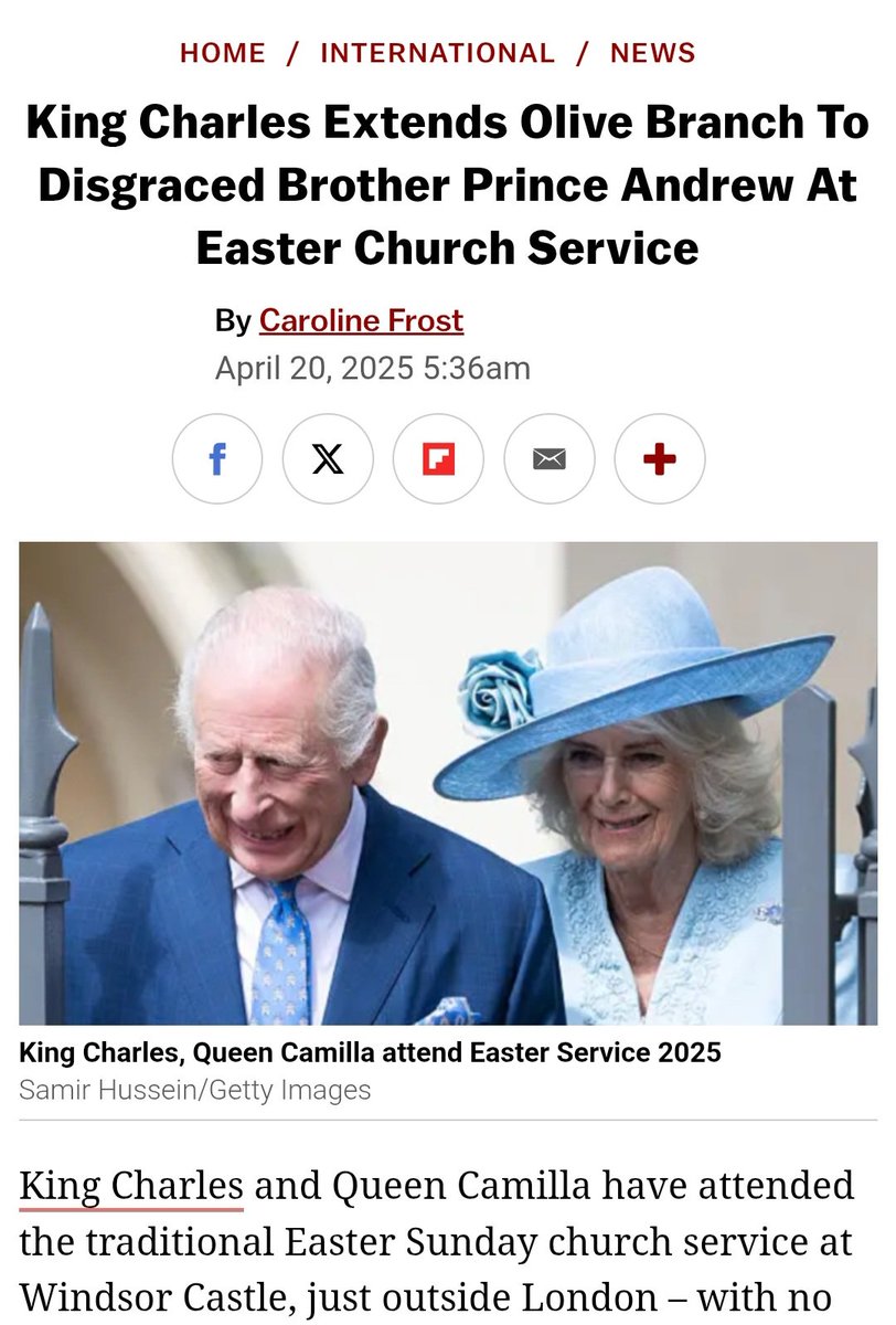 HaleyTrace38701's tweet photo. @Shannon79053723 This one was 20.04.25, as a result of the Easter Service & the very public inclusion of Andrew, Virginia Guiffre suffered horrendous online trolling. Must have been torturous, she committed suicide 5 days later on the 25.04.25 #RIPVirginia https://t.co/TML2l2M7Yj