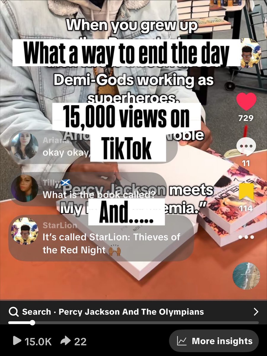 MasonLLL's tweet photo. AND A VIRAL TIKTOK THAT LED TO BOTH MY BOOKS SELLING OUT?!?!? 🤯🤯🤯 
As a Black Writer, this is everything. Today, my work is on screen and on bookshelves. 

Keep writing. Keep growing. Your dreams deserve it and you deserve your dreams. Thanks, y’all. 🙏🏾 https://t.co/UyXATHai0v