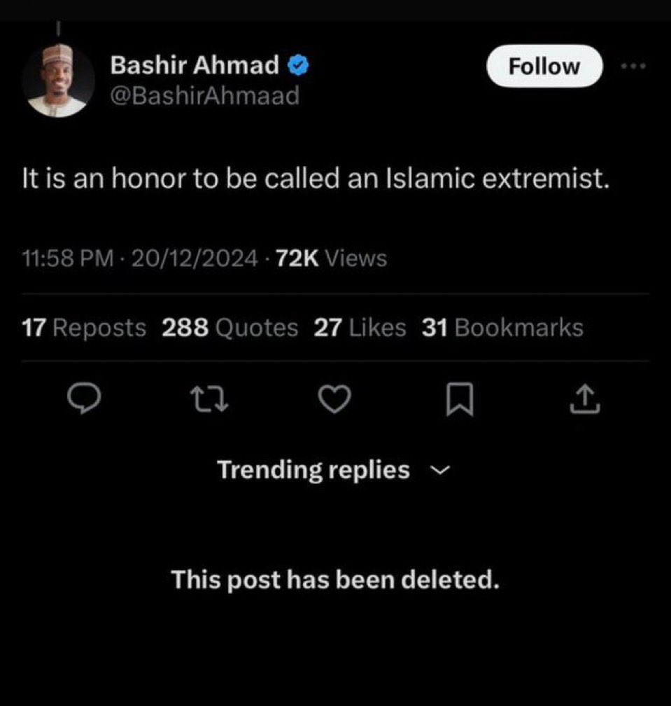 Row_Haastrup's tweet image. Dear @USinNigeria this young man @BashirAhmaad here is one of them. Kindly look into him