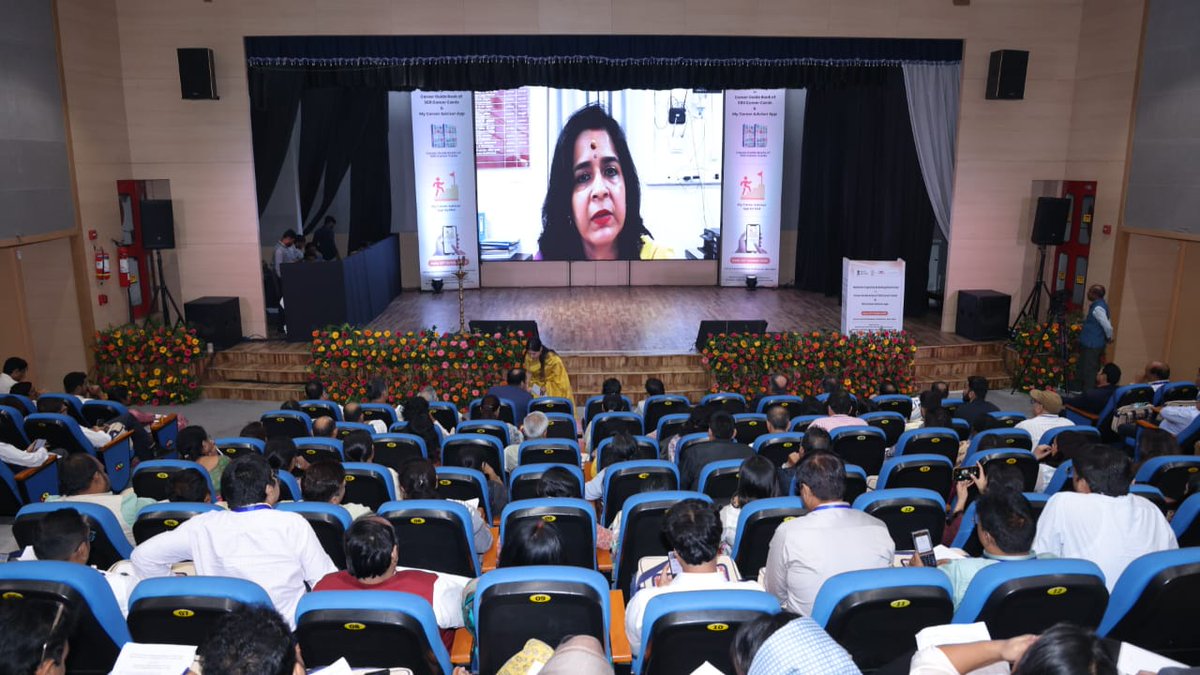 EduMinOfIndia's tweet image. On 30th October 2025, Shri Anandrao V. Patil, Additional Secretary, Department of School Education & Literacy (DoSEL), Ministry of Education, chaired the National Workshop on Career Guide Book (500 Career Cards) & My Career Advisor App.
In his keynote address, he highlighted…