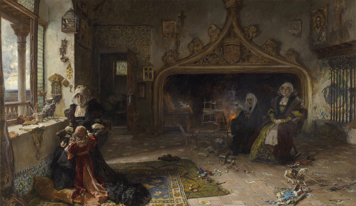 Buenos días, madrugadores.

1 de noviembre de 1921, muere Francisco Pradilla Ortiz.

Aragonés de origen humilde, logró que un cuadro suyo, referente a Juana de Castilla acompañando el féretro de Felipe el Hermoso, consiguiera despertar la atención de los académicos y generarle un