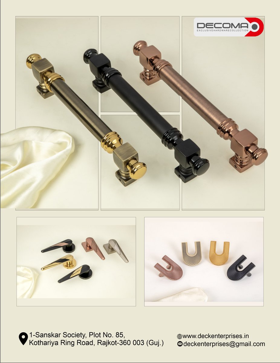 clue_hardware's tweet image. Explore Our Wide Range Online : lnkd.in/gRSu-ZnK

🐘Partner with the Style Leaders in Hardware!🚪

📞 Contact: +91 97265 00936
📍 Location: Rajkot, Gujarat (1-Sanskar Society, Plot No. 85, Kothariya Ring Road, Rajkot-360 003)

#DealersWanted #Distributors #HardwarePartner