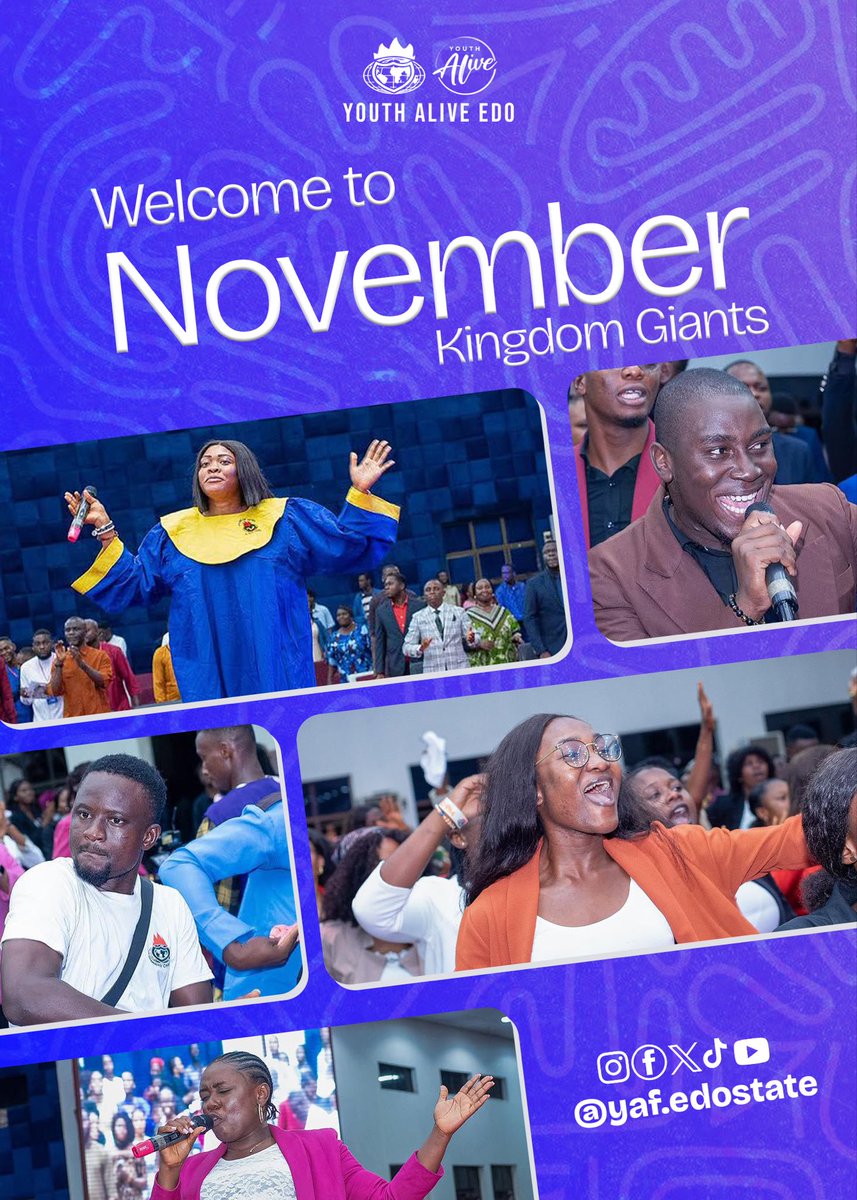 May this new month bring you more joy, gladness, laughter and fun than ever before.
Welcome to your best month yet!!

With love from YAF EDO STATE

#happynewmonth #yaf #yafedo #lfc #winners #newera2025 #newpost