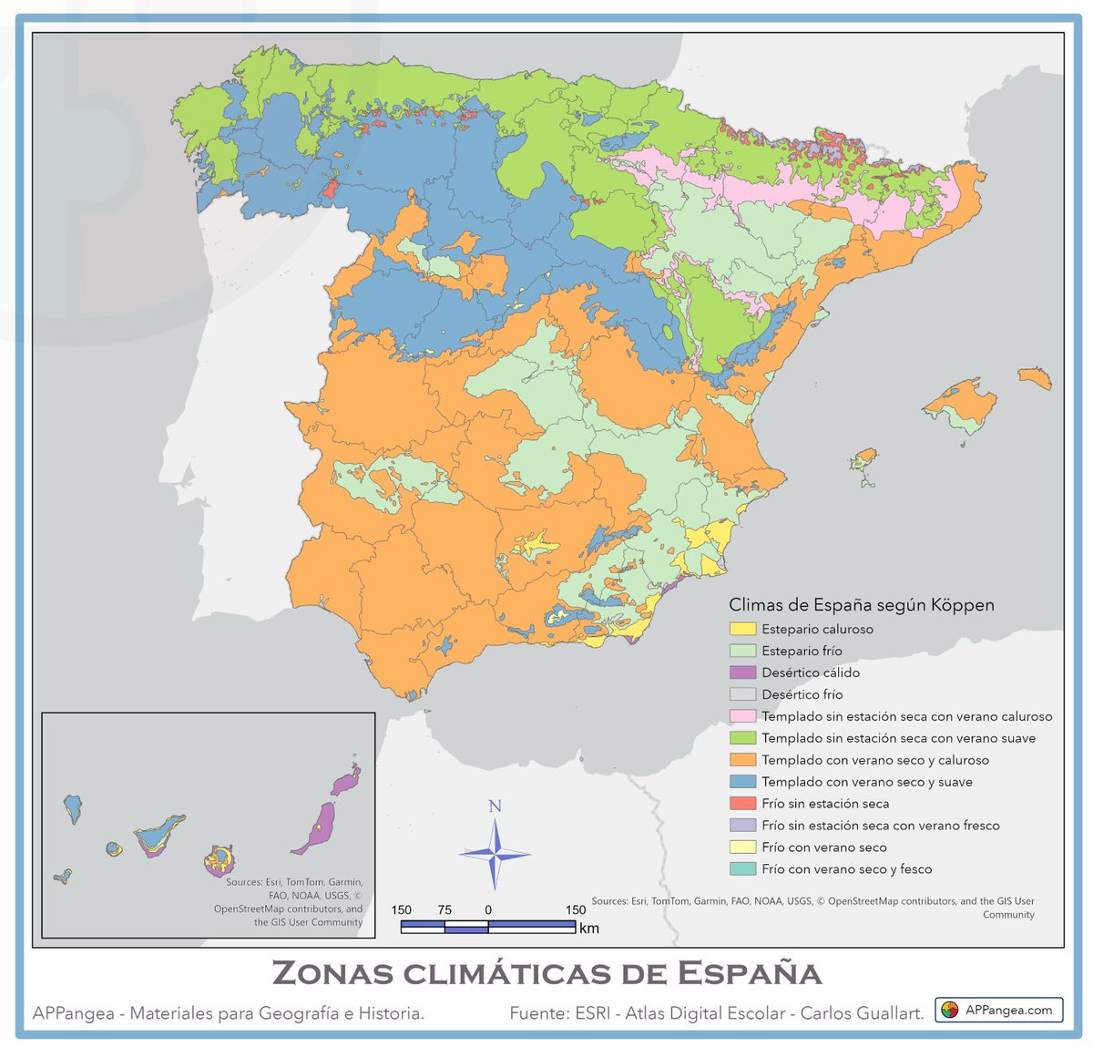 APPangea: Climas de España. Contenido de Geografía de España de 2º de Bachillerato.  appangea.com/2025/08/06/rec…