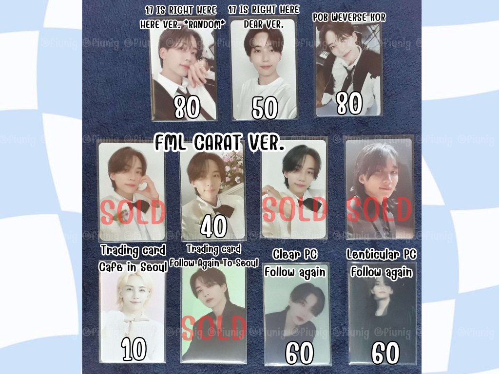 fiunig's tweet photo. 🧸 WTS ขาย พร้อมส่งค่ะ 🐇

🩷 การ์ด seventeen ราคาตามภาพ 🩷
📮 ค่าส่ง 30฿ ยอด 120+ ส่งฟรีค่ะ ✅
🔥🔥 เหมาทั้งเธรด (1-3) = 250รวมส่ง เอกชน 🔥
สอบถามเพิ่มเติมได้นะคะ ยินดีถ่ายส่องไฟให้ค่ะ 😸

#ตลาดนัดสวนแครอท #ตลาดนัดseventeen https://t.co/JrP9hmdNsx