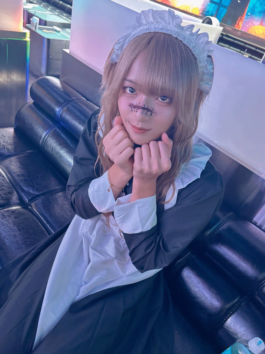sinceyou_takuya's tweet photo. ハロウィン👻🧟‍♀️🎃
ウィッグだと変になるからエクステ👩🏻‍🦰つけてみた！これから3週間くらいはロング生活楽しむかぁ〜😤

#コスプレ　#メイド　#ホスト https://t.co/8W7wMvEgwL