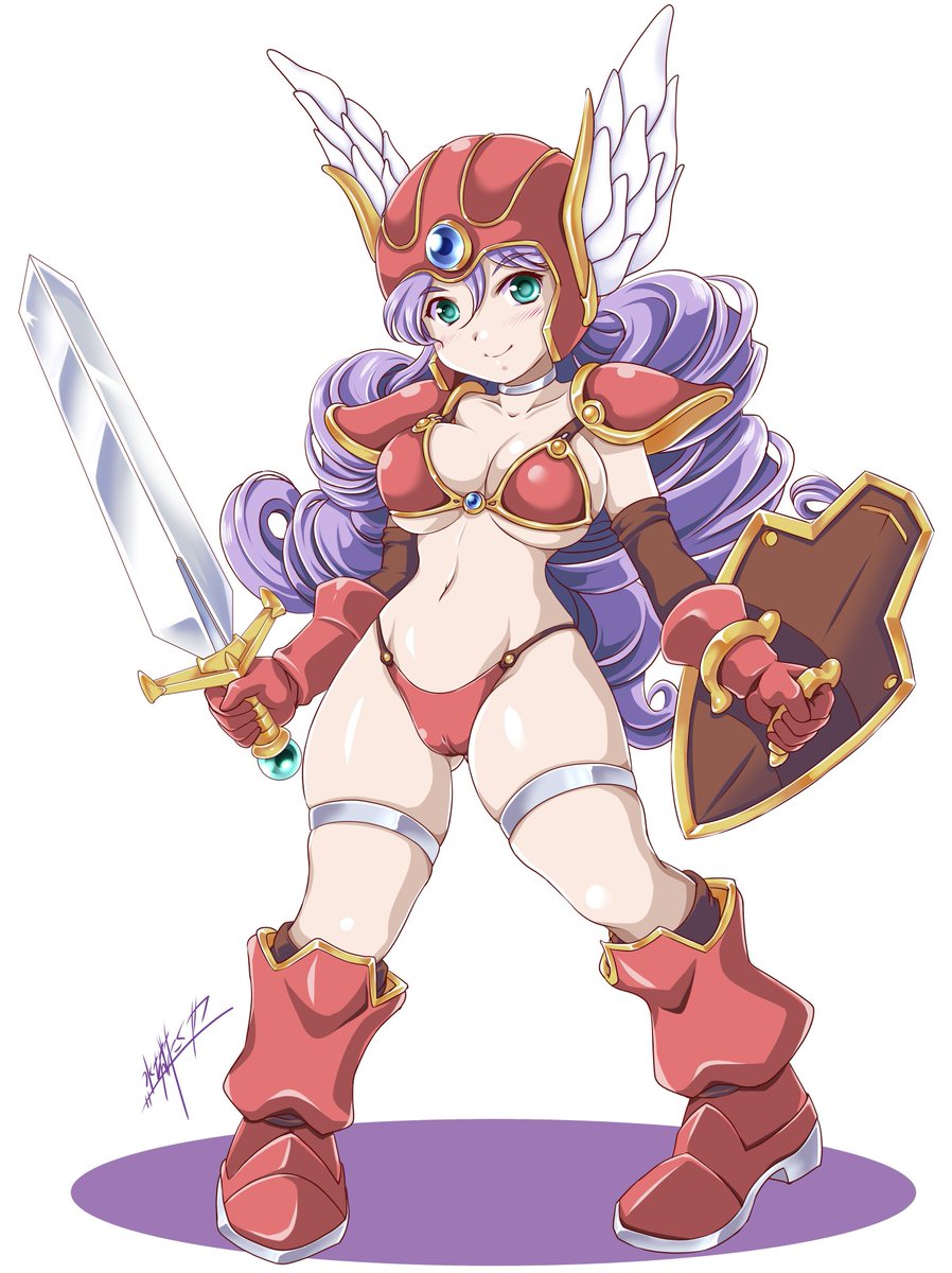 #三連休はフォロワーが増えるらしい 
ビキニアーマー好き 