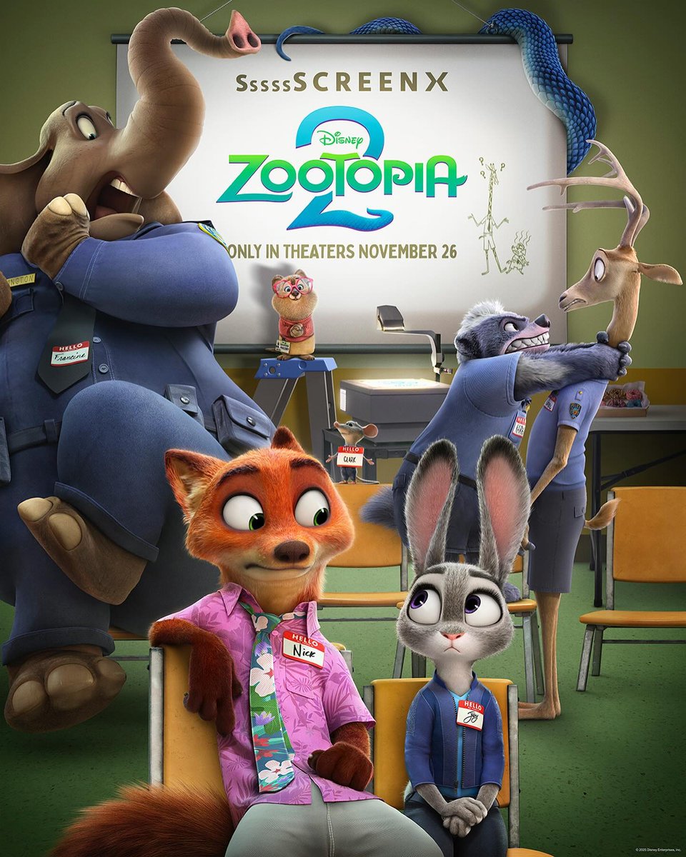 BreakingViews4u's tweet photo. #Zootopia2 (2025)
#Zootopia #zootopiamovie #Imax #4DX #ScreenX #Reald3D #Reald https://t.co/Urcy2AZzVl