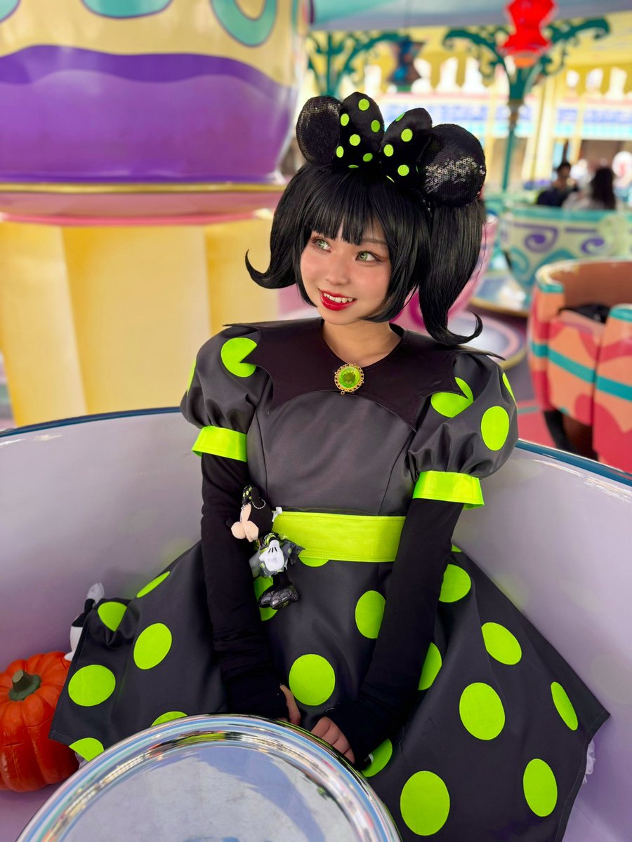 今年のDハロはキービジュアルのミニーちゃん💚
いっぱい写真撮ったから沢山載せるぞ〜💪