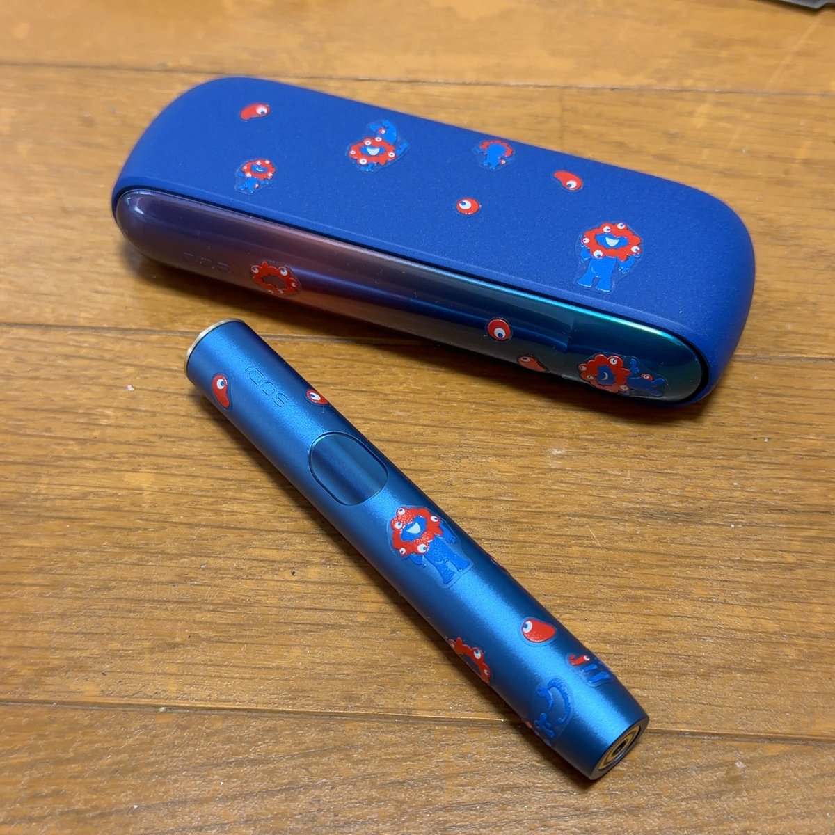 __damn_it_all__'s tweet image. 今回の限定IQOS、どう見ても色合いがアレだったのでこうした( ˙꒳​˙  )

#ミャクミャク 
#IQOS