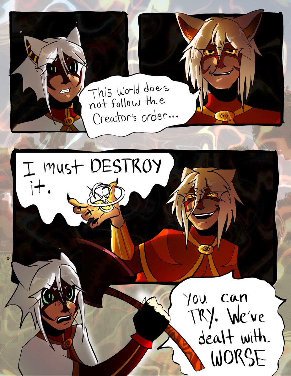 aspraility's tweet photo. Lastly, a small comic of Rai vs Order Rai and some final doodles https://t.co/du4W3Iv2Af