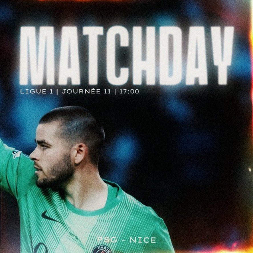 ⚽️ MATCHDAY 🚩

📌 Paris
🆚 OGC Nice ☀️
⌚️ 17h00
🏆 Ligue1 
📺 <a href="/ligue1plus/">L1+</a> 
🎨 <a href="/ESCCUZS/">NAØ💟💫</a> 

#PSGOGCN | #Ligue1 | #PSG | #Chevalier