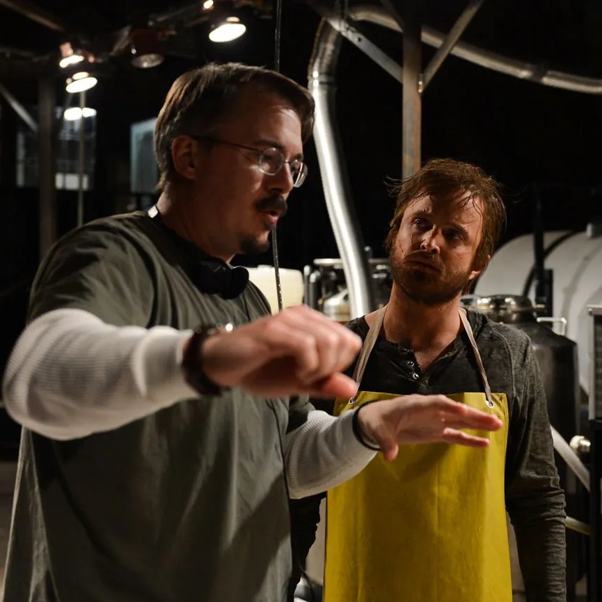 screentime's tweet photo. Vince Gilligan says he isn't sure if another series in the 'BREAKING BAD' universe will happen again 

"Never say never... I’m not tired of it. I’m not worn out on it. But I am ready for a hero, for a change, instead of a villain or an anti-hero. 

The other thing is I live in fear of messing up people’s memories of both shows. I’d rather leave a little money on the table, a little desire on the table, a little want for new Breaking Bad stories. I don’t want to disappoint anyone, but I’d rather disappoint folks by not giving them any more Breaking Bad than have them say, 'Okay, man, that was a really great multi-course meal, but that last serving in the dessert bowl was dog shit. Now I’ve got a bad taste in my mouth, and that’s all I remember now.' So I don’t want to do that." 

(via: The Hollywood Reporter)