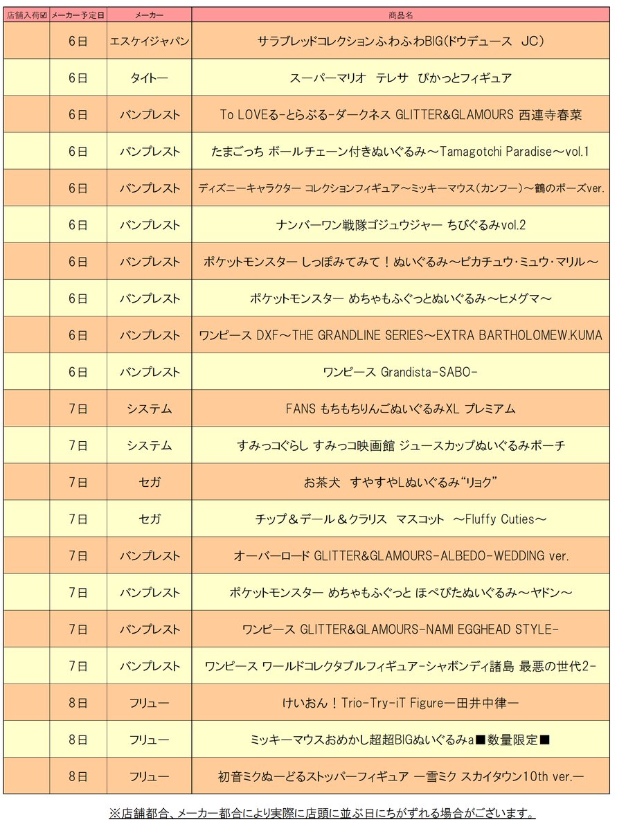 レジャラン 射水店より】 11月2週の入荷予定です。 「雪ミクスカイ