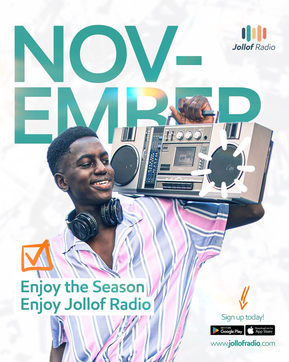 myjollofradio's tweet photo. Guyssss!! Itโs NOVEMBER!! โจ
Can you believe how fast the yearโs flying?!
Massive love to everyone for every listen, every share, every GIFTING. Cheers to more vibes, more growth, more amazing convos on the pod ๐๏ธ
Letโs make November LOUD!๐ฅ
#NewMonth #GiftThePod https://t.co/pAFyNQeOQZ