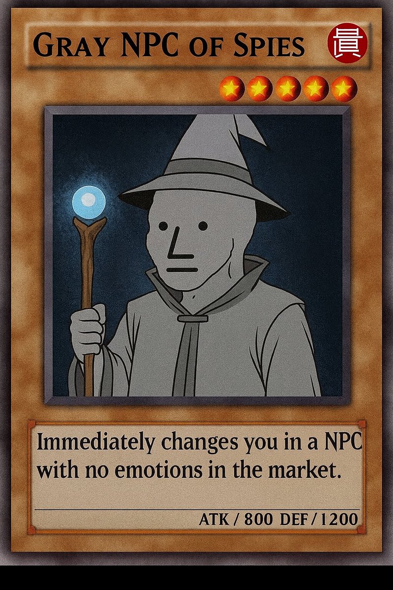 $NPC TO FACKING BILLIONSS

TELLING YOU !!

IMAGINE SELLING HERE😂😂😂

<a href="/CryptoWizardd/">WIZZ🥷 ( beware scammers )</a> used this card on me