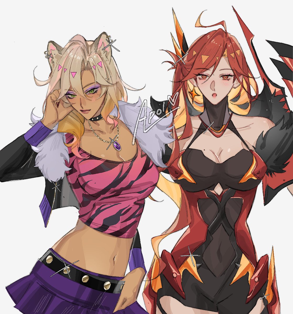 late halloween yall wghahaa

#Xilonen #Mavuika #GenshinImpact