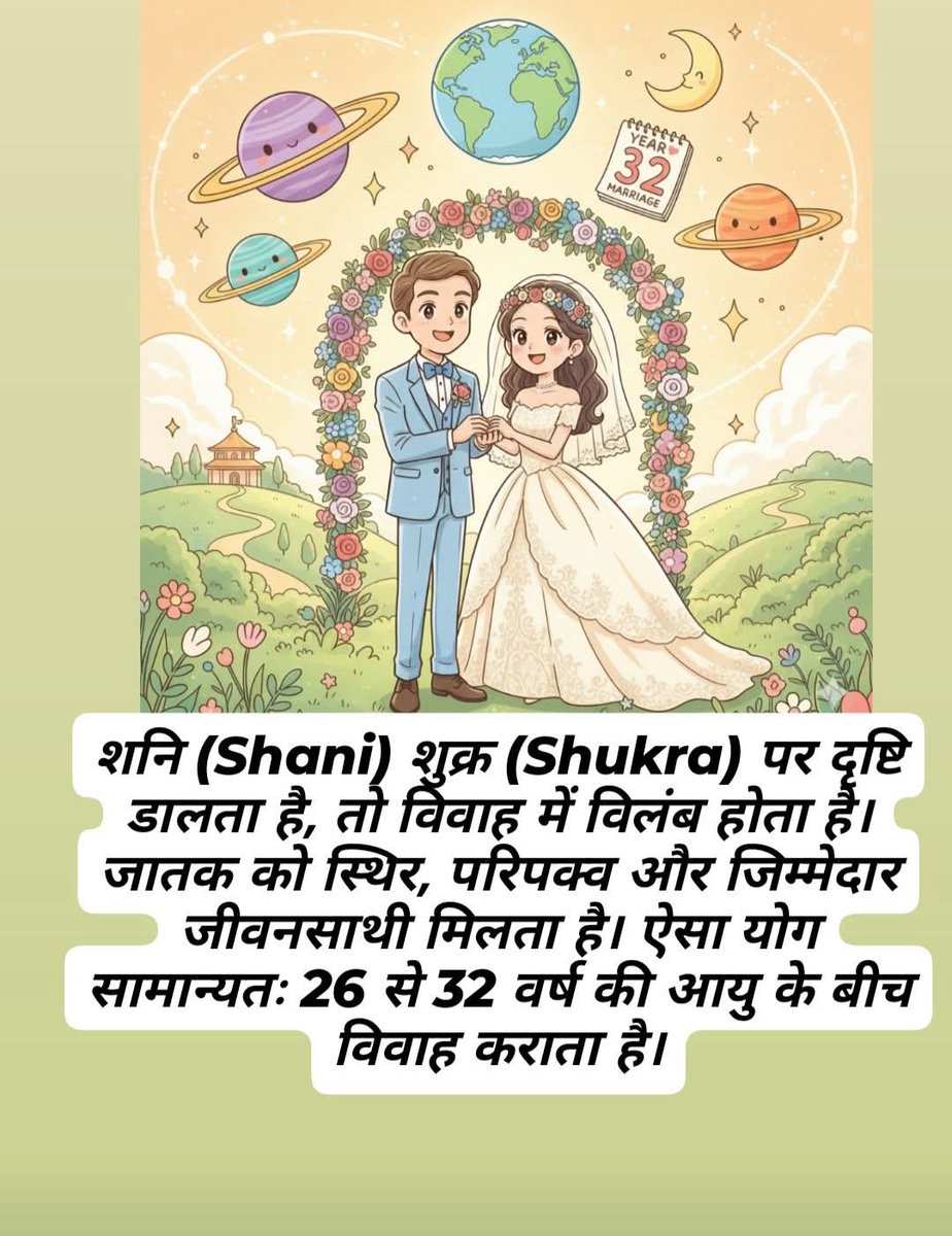 Astrologer98356's tweet image. विवाह और शनि #postingchallenge #कुंडली #शुक्र
