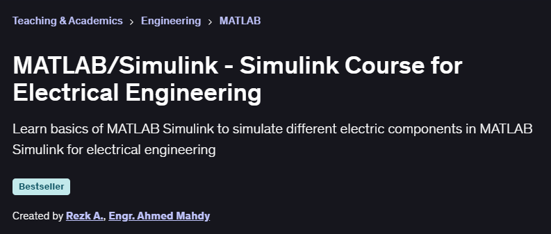 Matlabcoding's tweet image. MATLAB/Simulink - Simulink Course for Electrical Engineering

matlabcoding.com/2025/11/matlab…