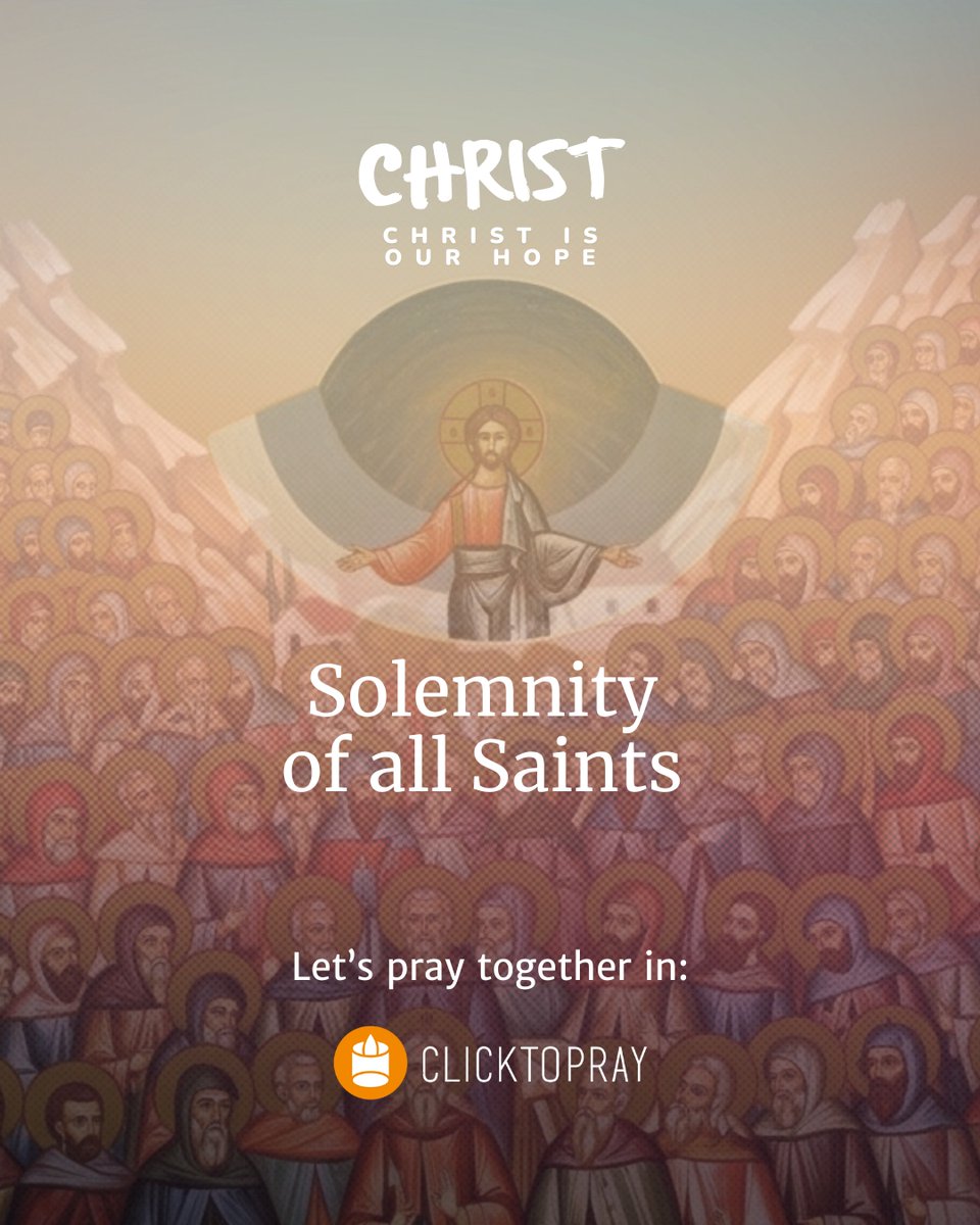 😇"Today, contemplate the immense multitude of #saints. Many of them experienced fragility, suffering, and the weight of discouragement. Let their lives remind you that holiness is not the absence of struggle, but persevering trust in the Father's love.