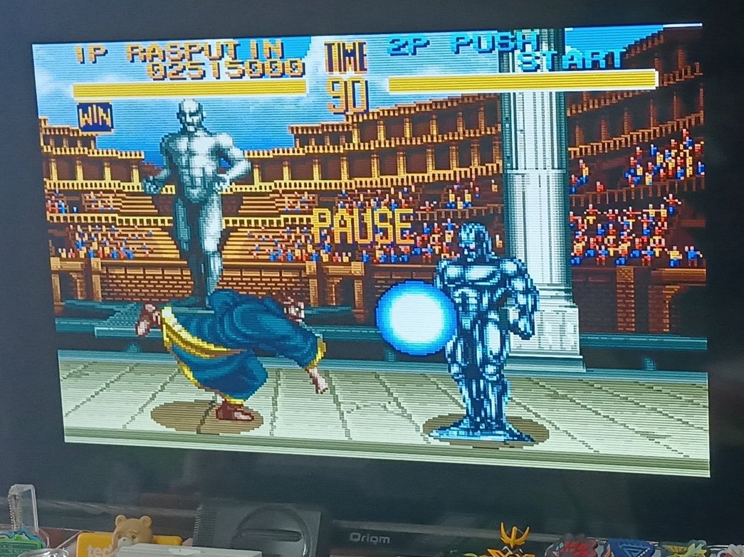 RTAmasaru's tweet image. レトロフリークでダラダラゲームしてた

壊れたスマホどーすっかなーとか考えながらプレイ

＃FC　＃SFC　＃PCE　＃GB　＃レトロフリーク