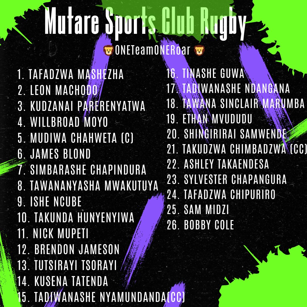 Mutare_shumbaz's tweet photo. 🦁#ONETeamONERoar https://t.co/UHj6c5Qgdv