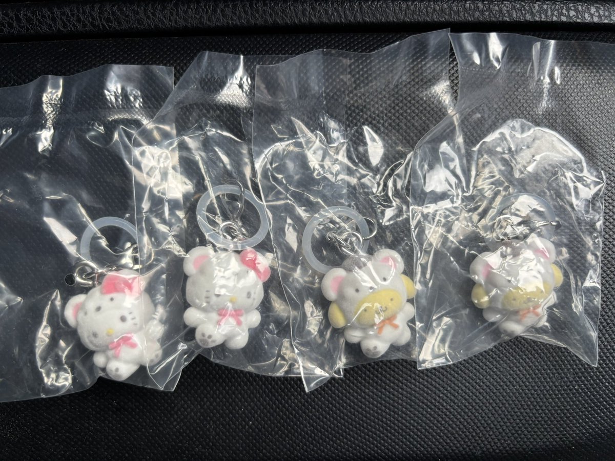 【交換】サンリオ　めじるしアクセサリー　ふわふわスノー　ガチャ　

【譲】キティ2.ポムポムプリン2

【求】ポチャッコ、シナモン

郵送希望
お気軽にお声掛けください。
出先のためID無し写真で失礼します。

#ガチャガチャ交換